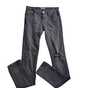Les Halles Black Destressed Jeans Size 24/4